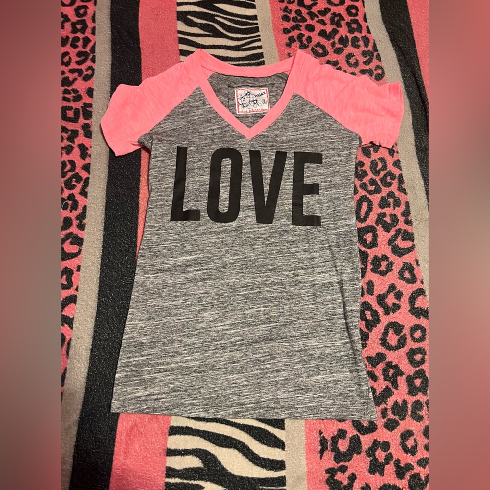 Vintage Y2K mcbling LOVE reflex fitted shirt